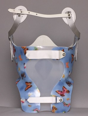 Kyphosis back brace with butterfly design